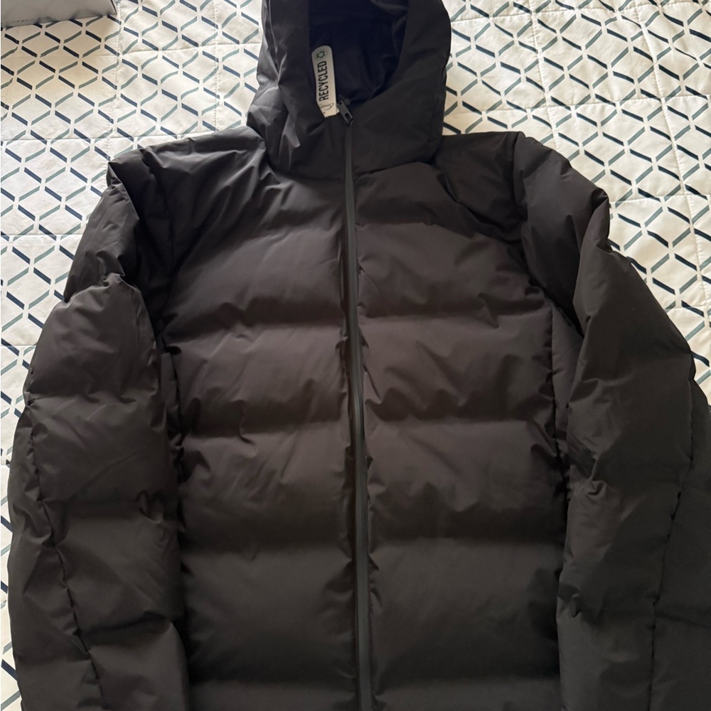 32 Degrees Men's Black Hooded Puffer Coat